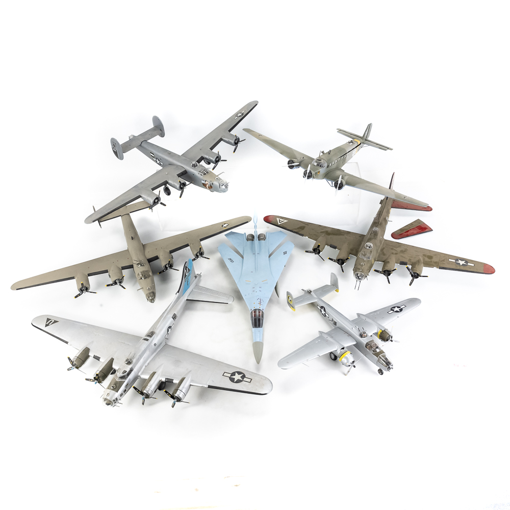 (7) Vintage Military Fighter Airplane Assortment