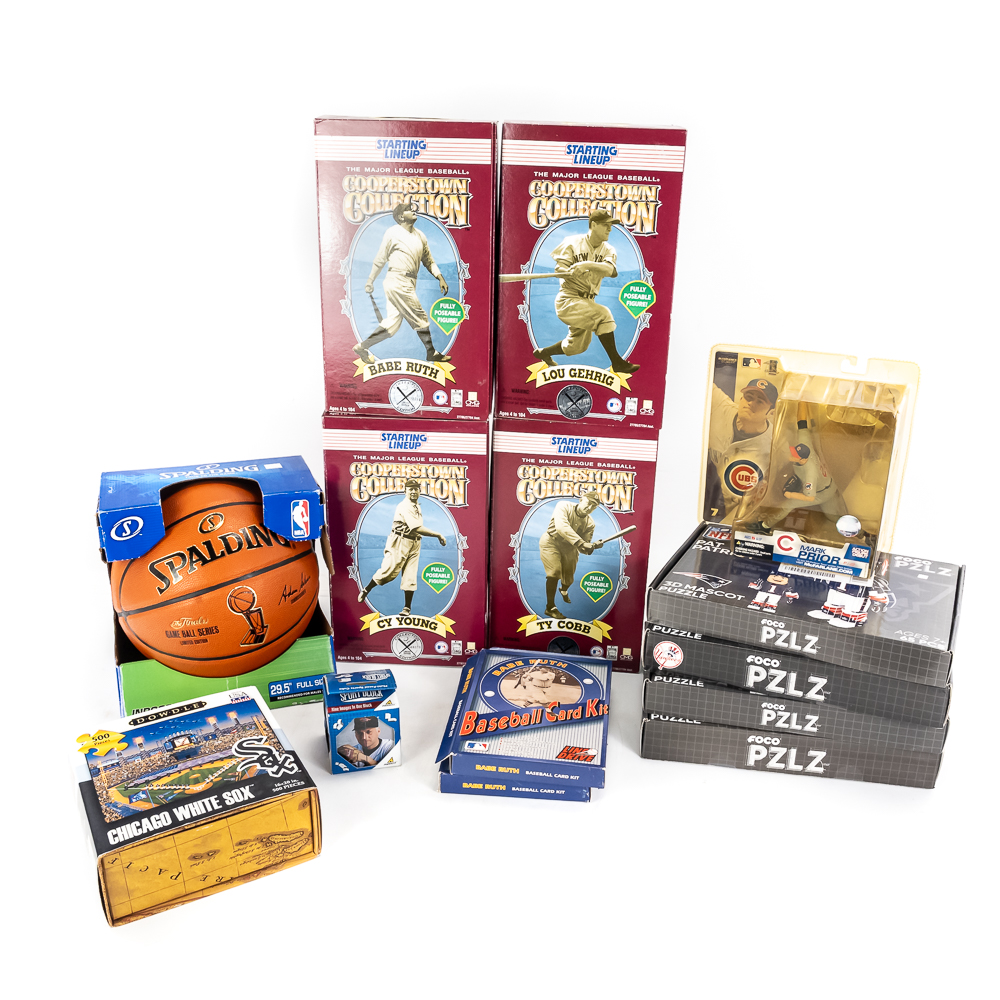 Sports Toy Assortment Starting Lineup Puzzles More