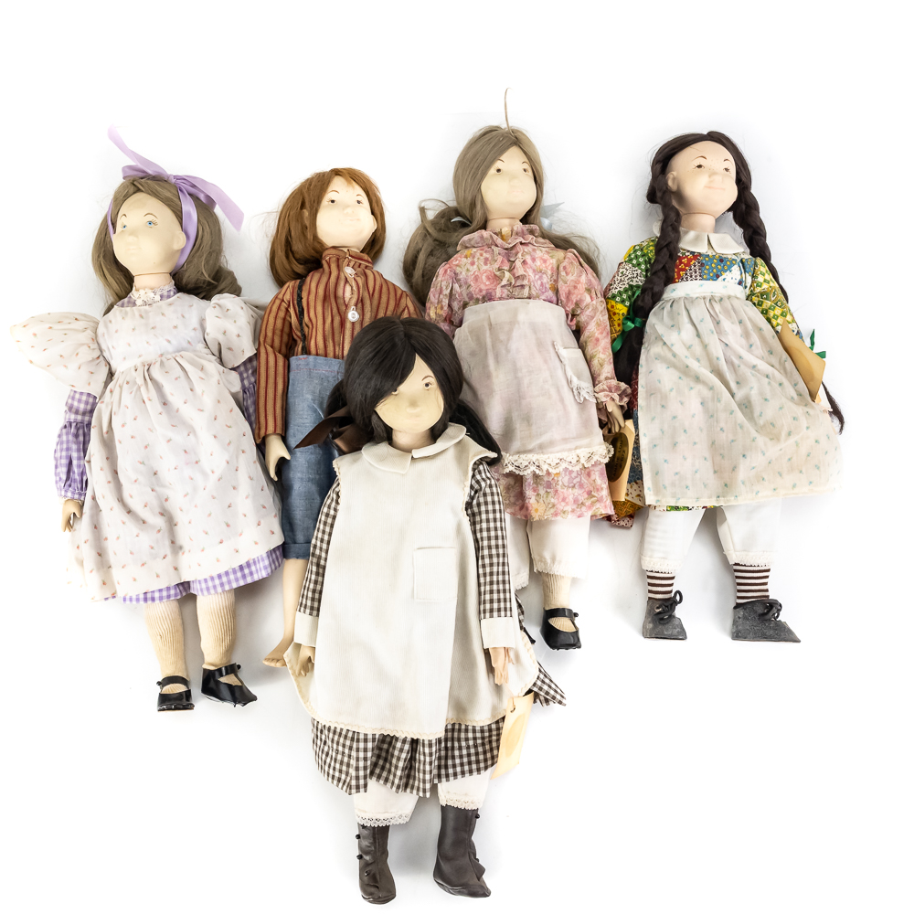 (5) Vintage Kalico Kids Doll Collection 18.5"