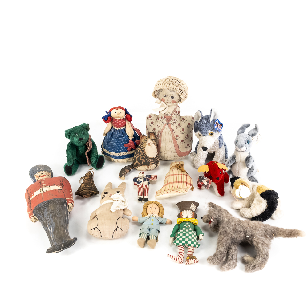 (16) Vintage Variety Rag Doll Rummage
