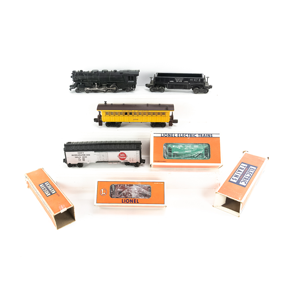 K LINE AT&SF O Gauge Locomotive & Railway Cars
