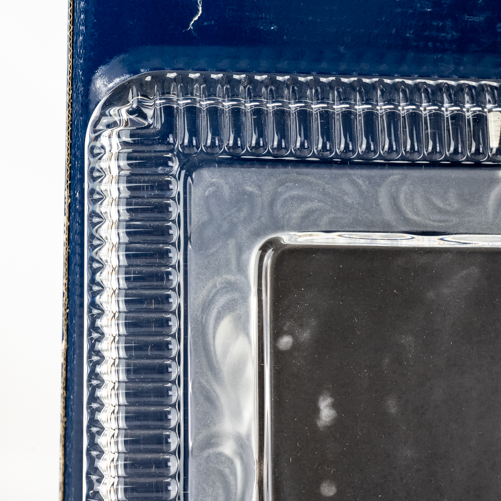 60s German Cobalt Blue Vase & Mikasa Crystal Frame