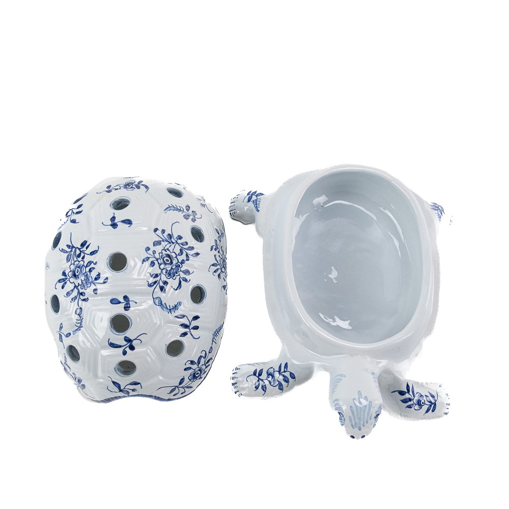 Tiffany Hand-Painted Turtle Planter Incense Holder