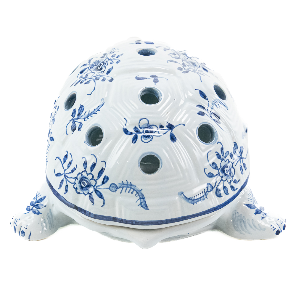 Tiffany Hand-Painted Turtle Planter Incense Holder