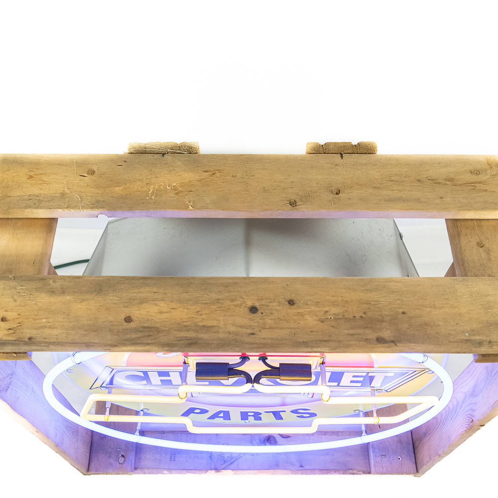 We Use Genuine Chevy Parts Neon Advertising Sign