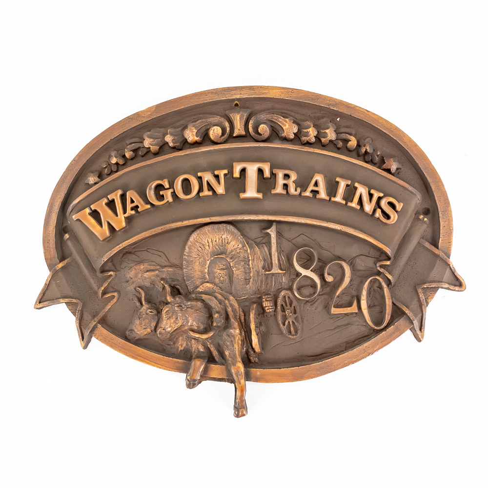 (3) Vintage-Style 3D Auto, RR, Wagon Wall Plaques