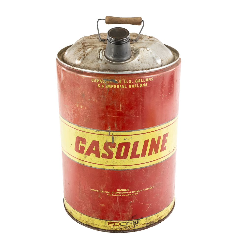 Vintage Huffy 6.5 Gallon Metal Gasoline Can