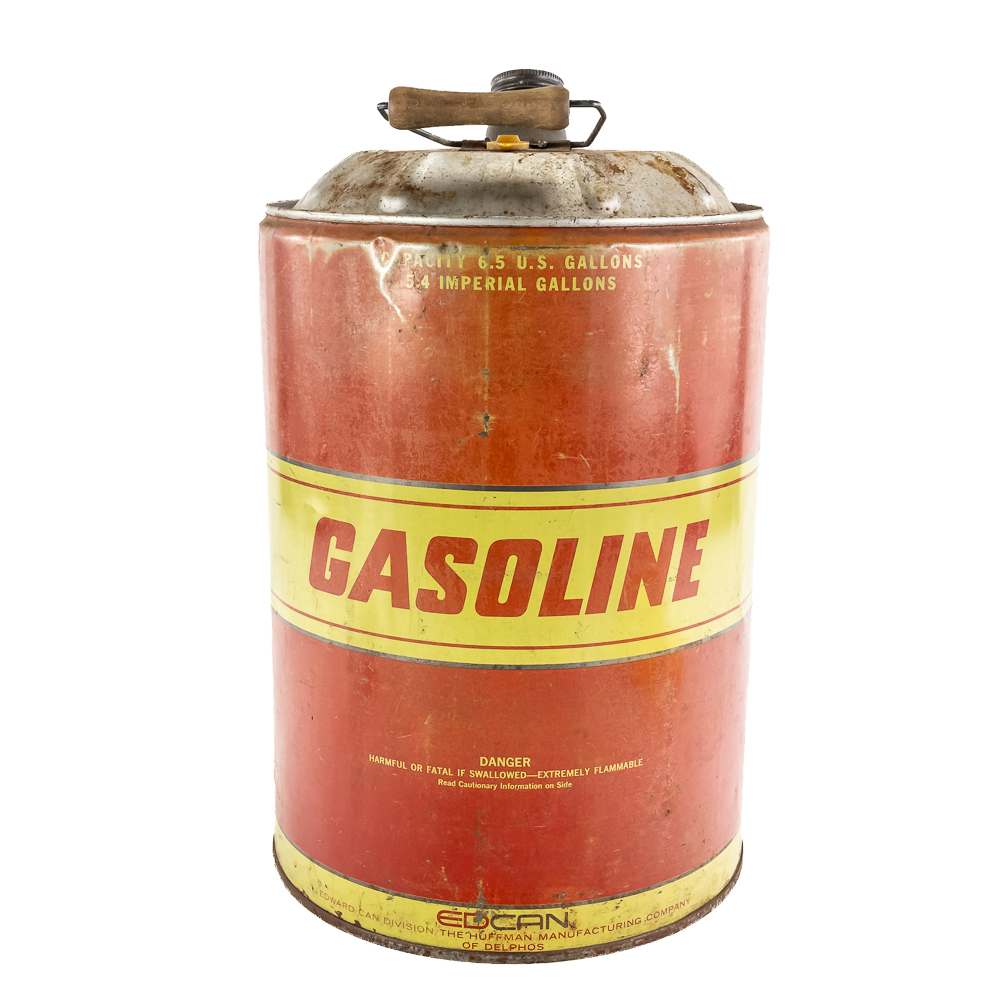 Vintage Huffy 6.5 Gallon Metal Gasoline Can