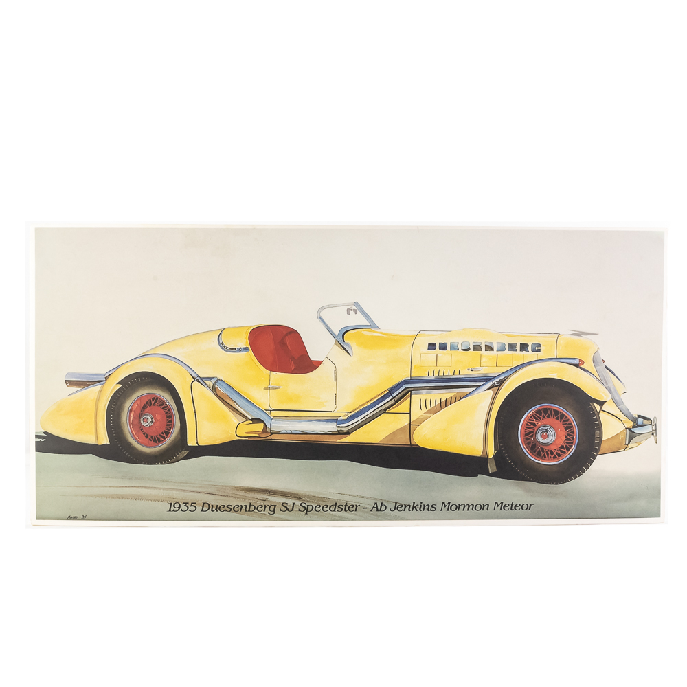 Vintage 1935 Duesenberg SJ Speedster Art Print