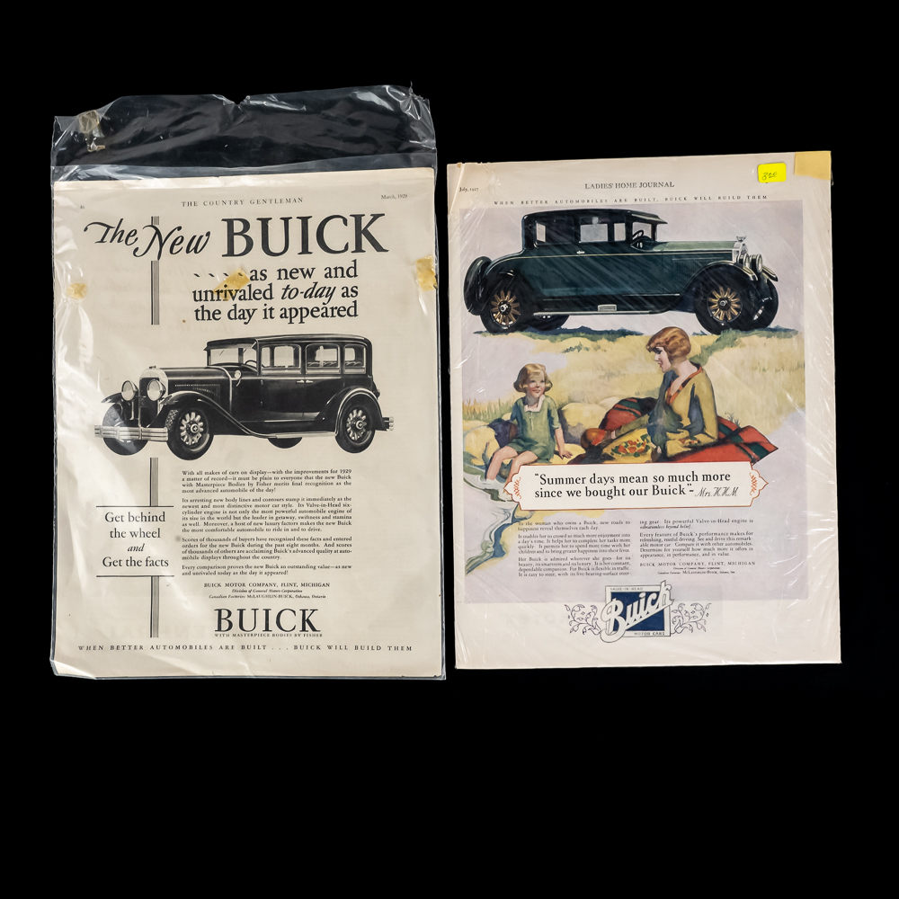 (20) Cadillac & Buick Magazine Advertisements