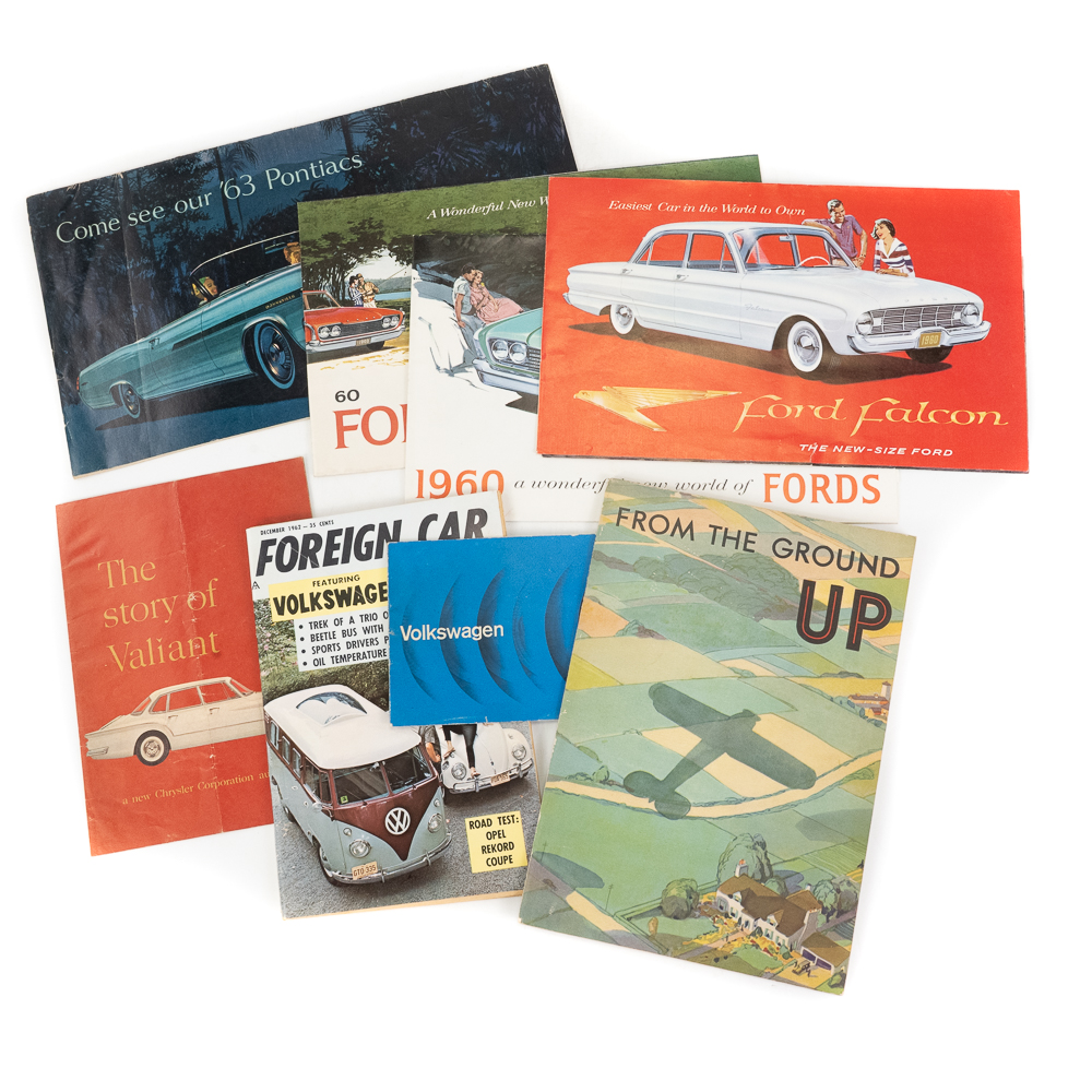 (8) Original 1960-63 Automotive Sales Literature
