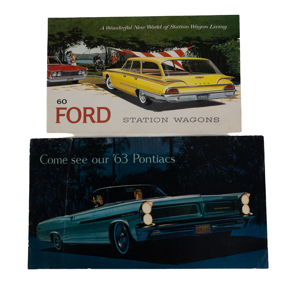 (8) Original 1960-63 Automotive Sales Literature