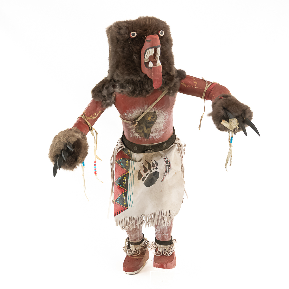 Hand-Carved Wooden Native American Kachina Doll