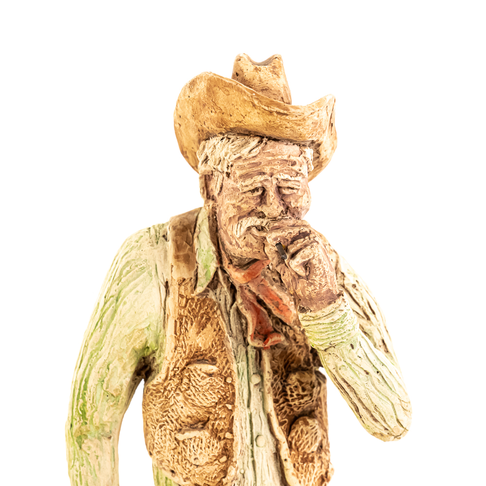 Collectible 1975 Fred Curtis Western Cowboy Statue
