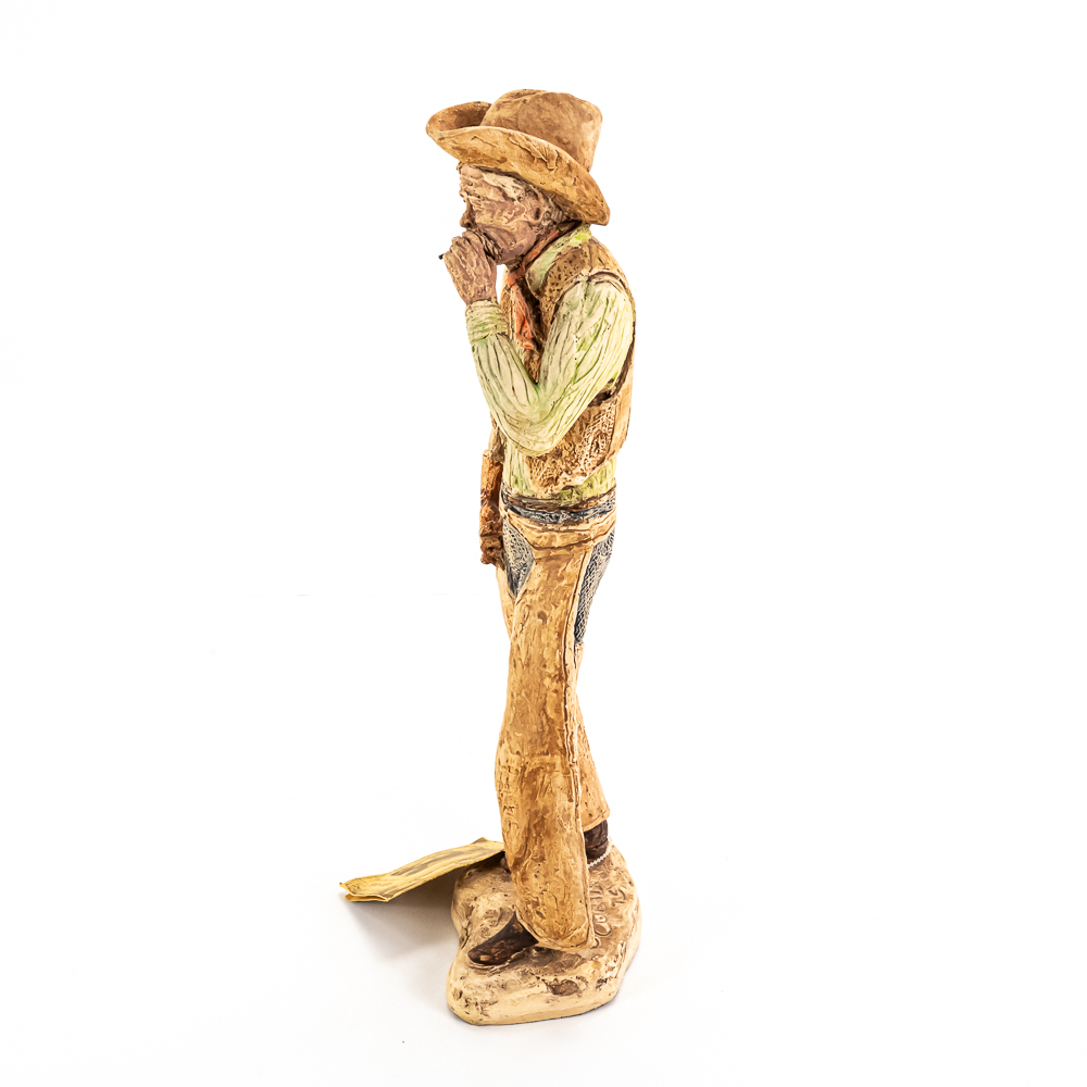 Collectible 1975 Fred Curtis Western Cowboy Statue