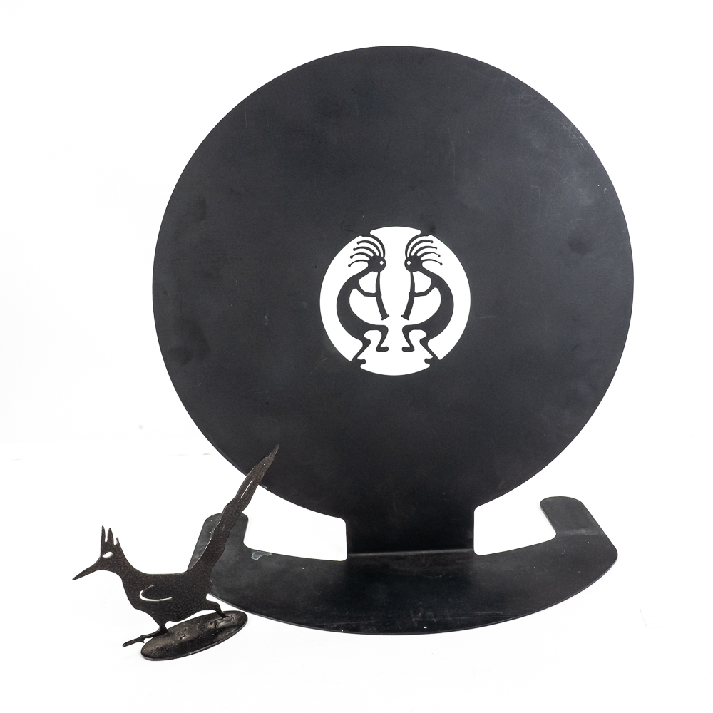 Southwestern-Style Metal Decor Kokopelli & Bird