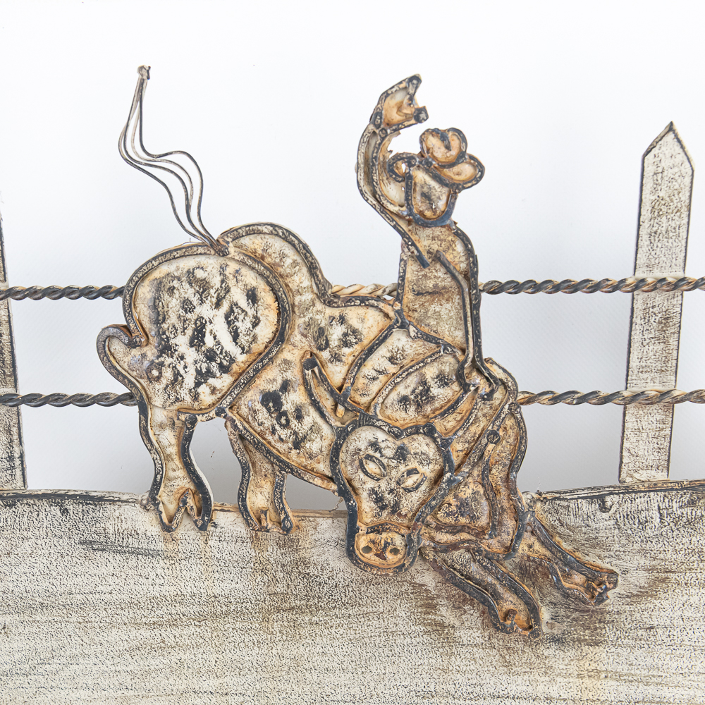 Pair of Metal Western-Theme Wall Decor