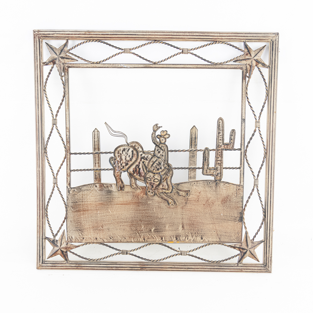 Pair of Metal Western-Theme Wall Decor