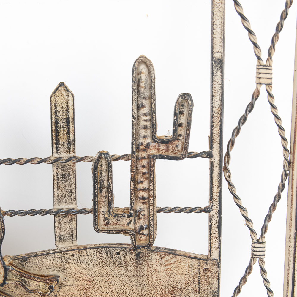 Pair of Metal Western-Theme Wall Decor