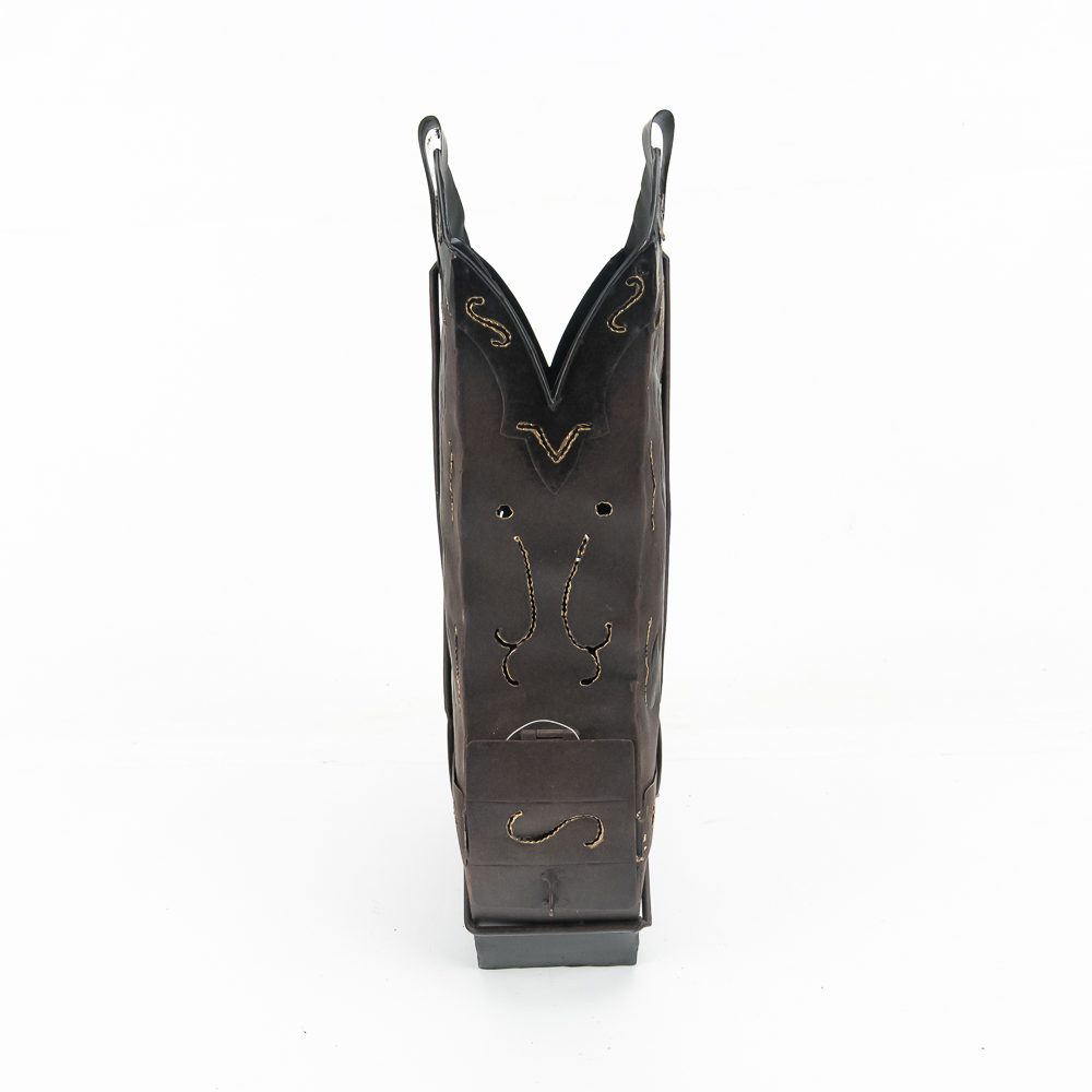 Decorative Metal Cowboy Boot and Hat