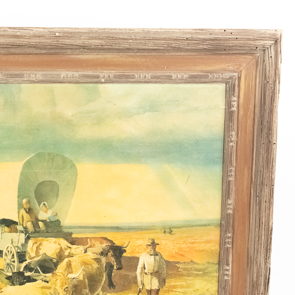 Vintage Wesley Amick Framed Western Print