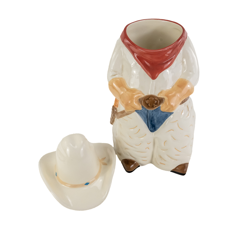 Storyteller Arts Ceramic Cowboy Cookie Jar