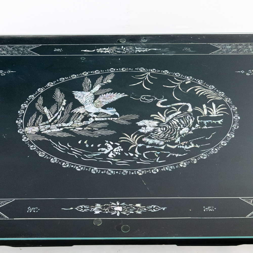 Mid 20th Cent Asian Lacquered Table