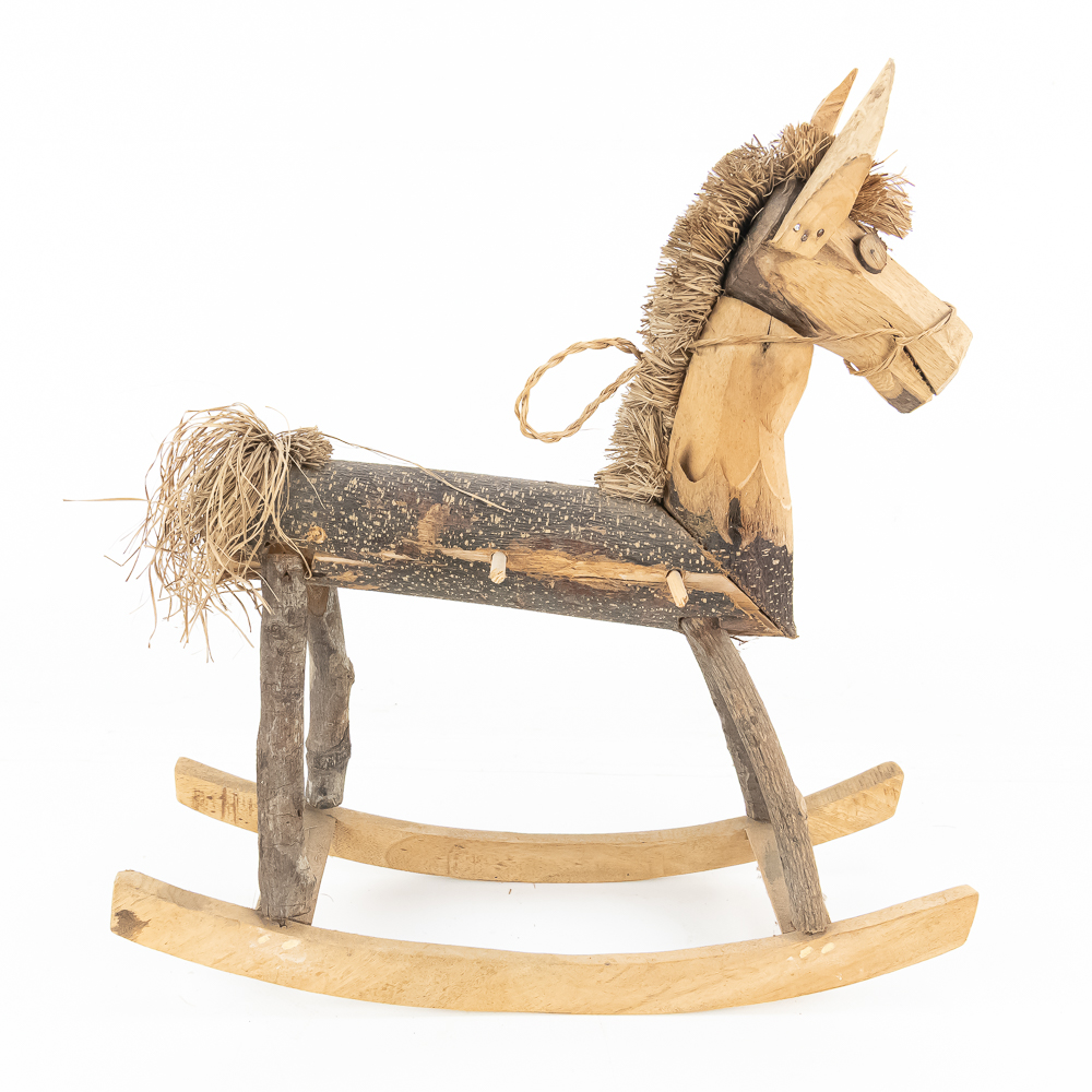 (3) Folk Art, Wooden Figurine, Easel