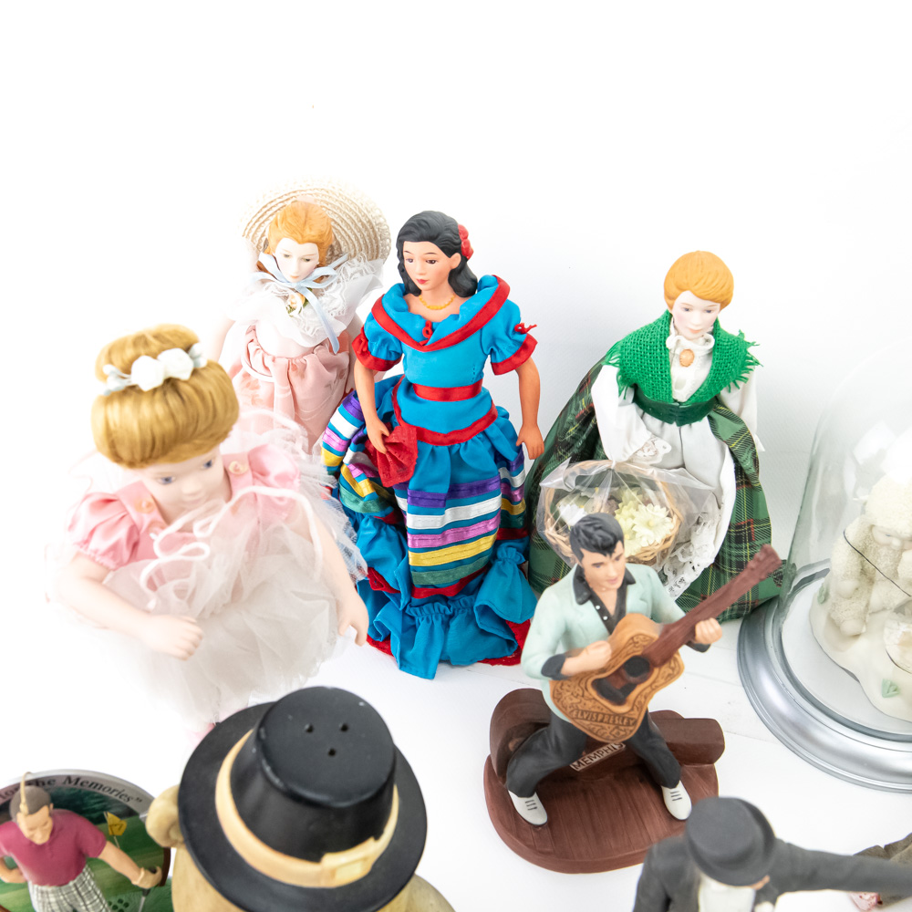 (28) Assorted Vintage Dolls Ceramics & Figurines