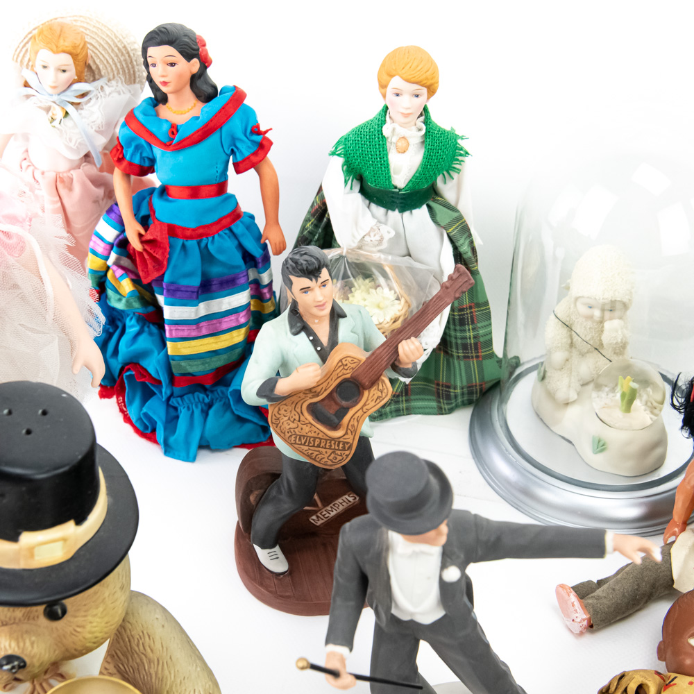 (28) Assorted Vintage Dolls Ceramics & Figurines
