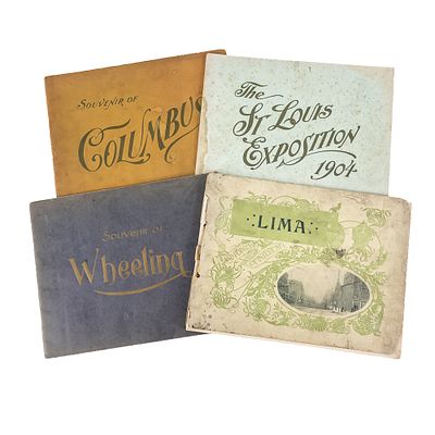 Vintage Souvenir Books, Lot of 4. This collection of turn-of-the-century souvenir softcover 