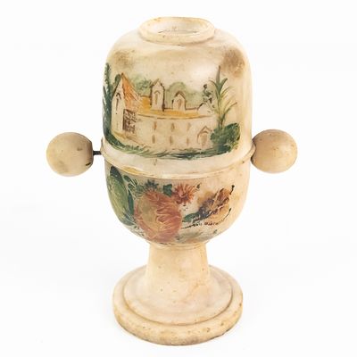 Vintage Alabaster Optical Peep Show Viewer. 79144 C1928 50/100/1000This charming 19th century 