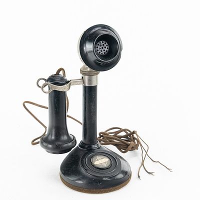 Stromberg-Carlson Candlestick Telephone. This classic early 20th-century candlestick telephone 