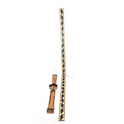 Vintage Dietzgen Surveyors Grade Rod Set. This is a professional-grade surveying kit featuring a 