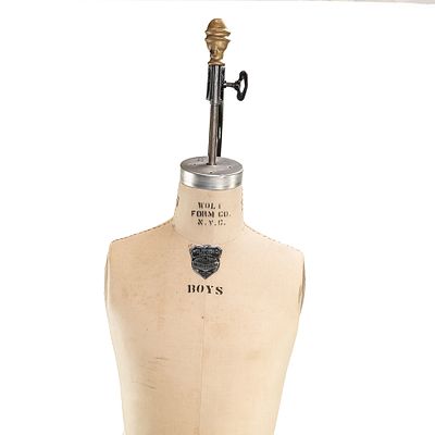 Vintage Wolf Form Co. Boys Dress Form. This is an exceptional find: an authentic full-body 