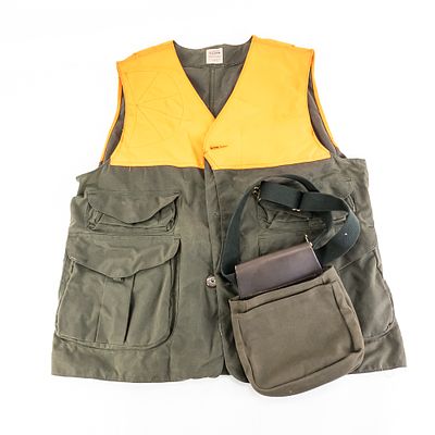 Filson Waxed Canvas Shooting Vest & Trap Pouch. Filson Waxed Canvas Field shooting Vest. Vest 