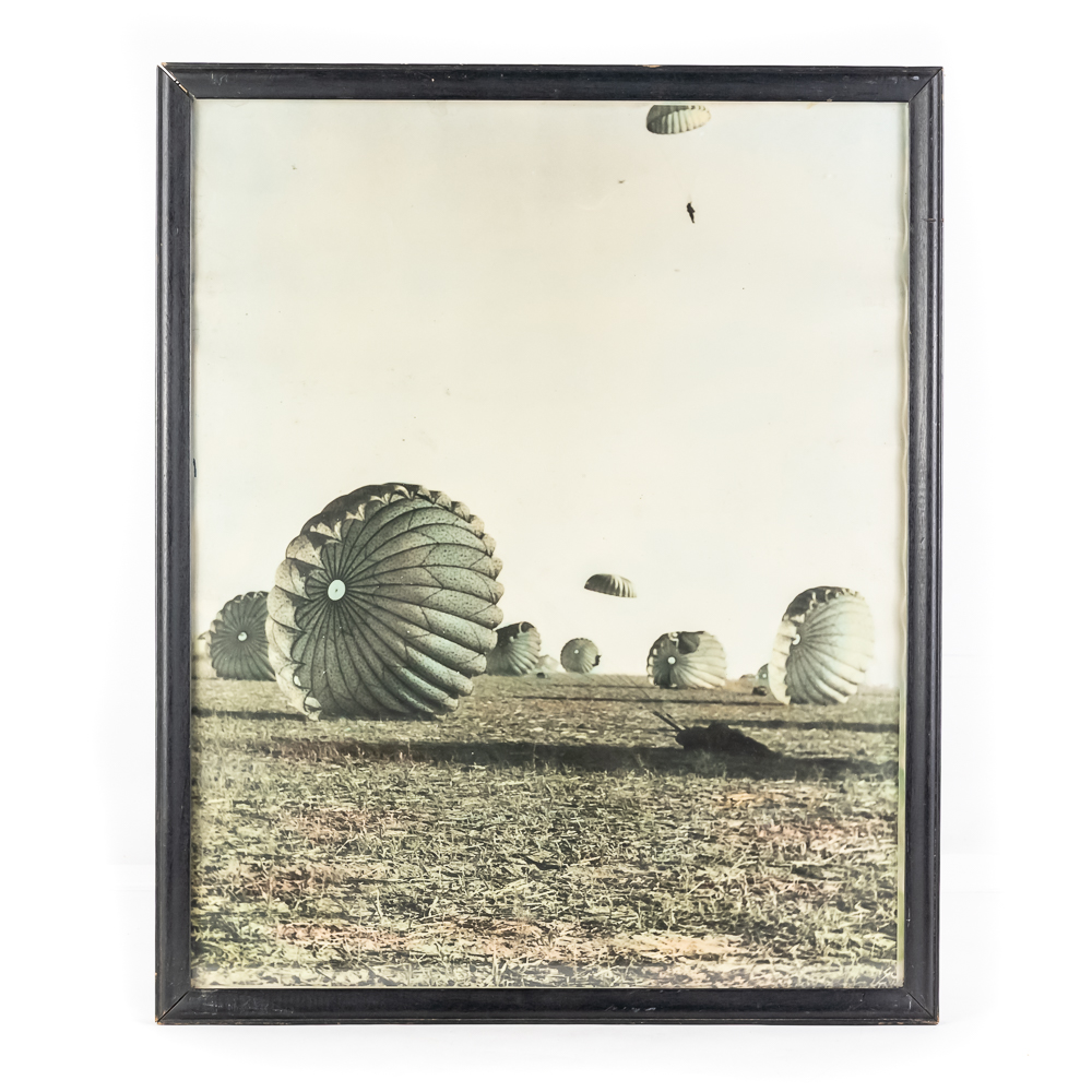4 Framed US Airborne Paratrooper Prints