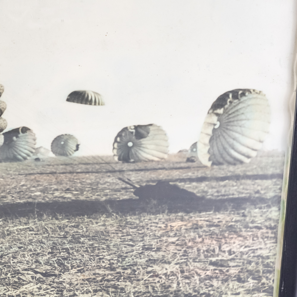 4 Framed US Airborne Paratrooper Prints