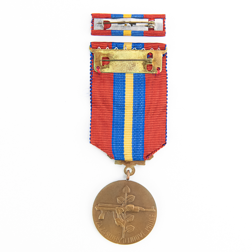 CSSR Czech Merit to People's Militia Medal W/Case