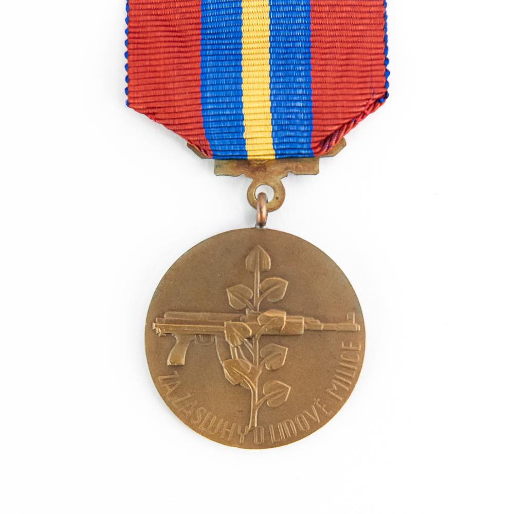 CSSR Czech Merit to People's Militia Medal W/Case