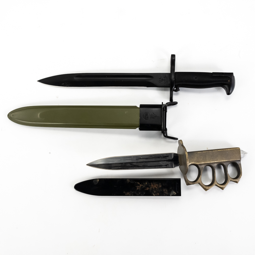 Replica US Trench Knife and M1 Bayonet