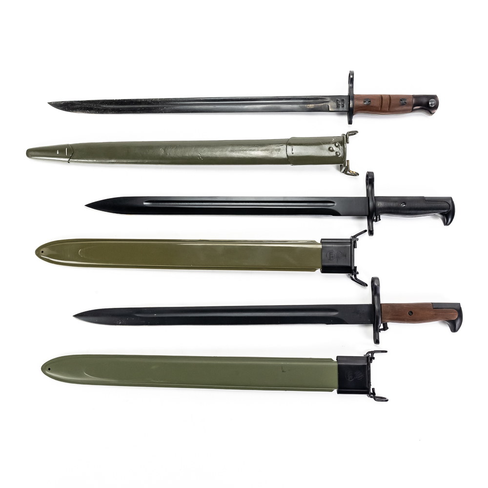 3 Replica Springfield & M1917 Bayonets
