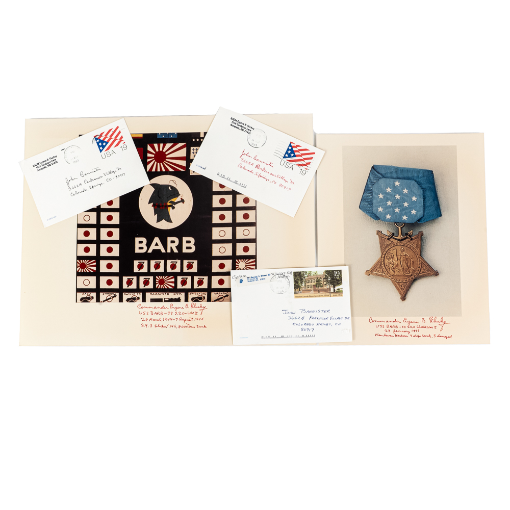 USS Barb Cmdr Eugene Fluckey MOH Documents