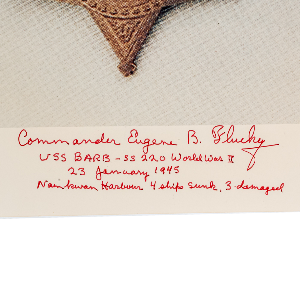 USS Barb Cmdr Eugene Fluckey MOH Documents