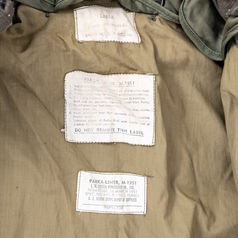 Korean War US Military M-1951 Field Parka Jacket