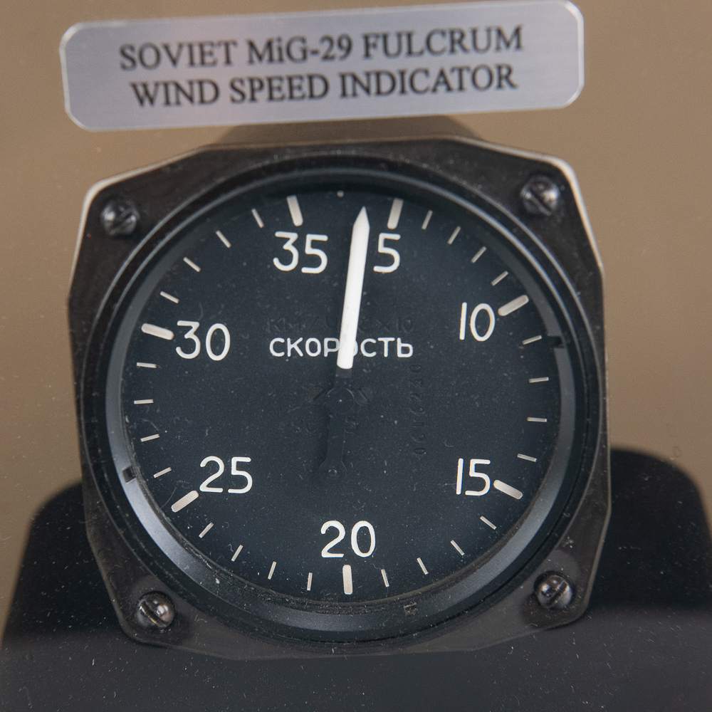 Soviet MiG-29 Cockpit Airspeed Indicator