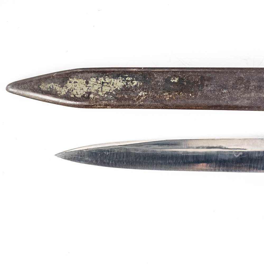 Modified Single-Edge Bayonet Fighting Knife & Scab