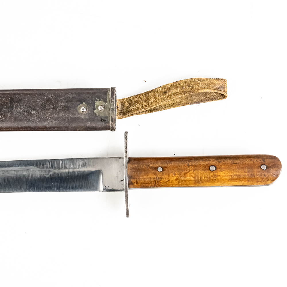 Modified Single-Edge Bayonet Fighting Knife & Scab