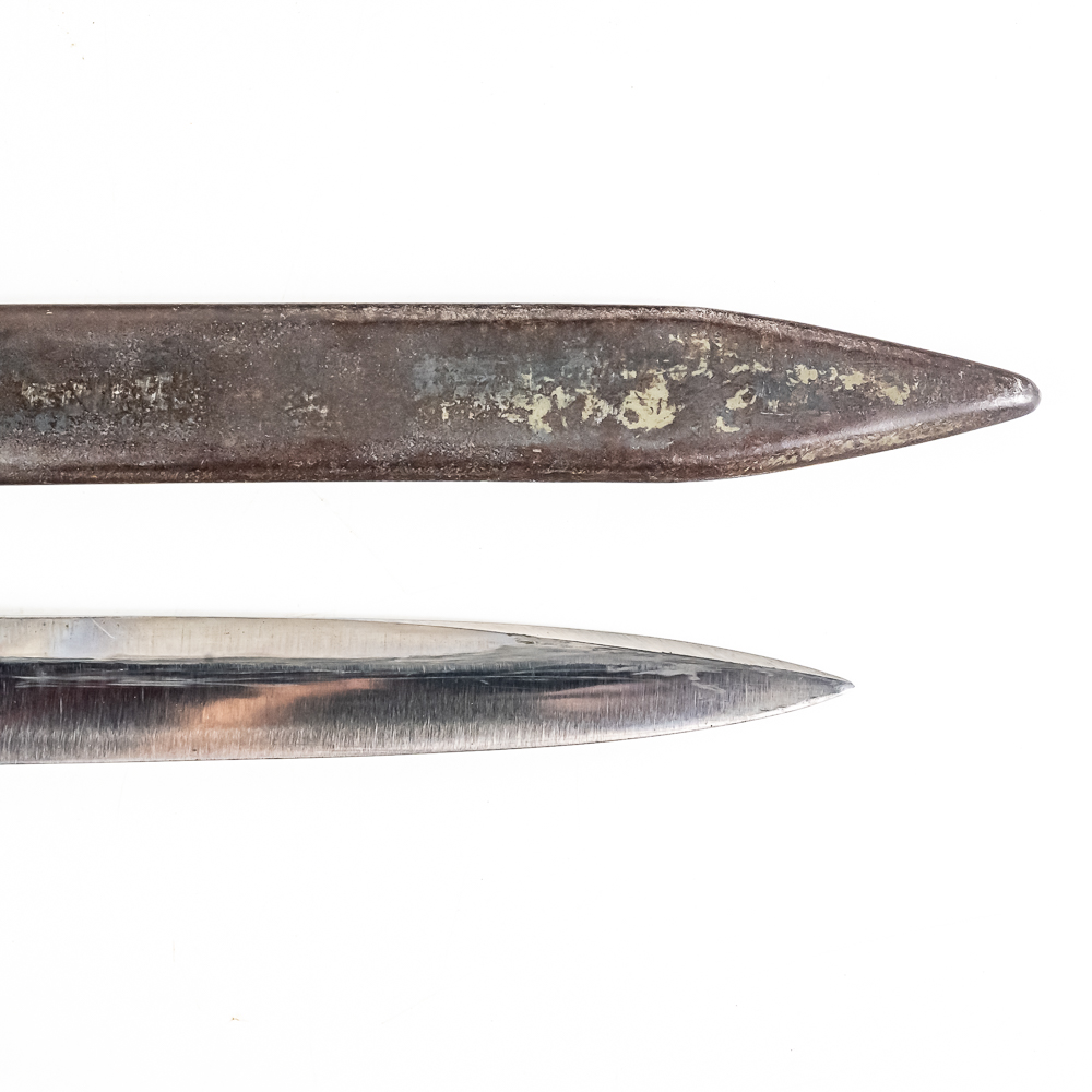 Modified Single-Edge Bayonet Fighting Knife & Scab