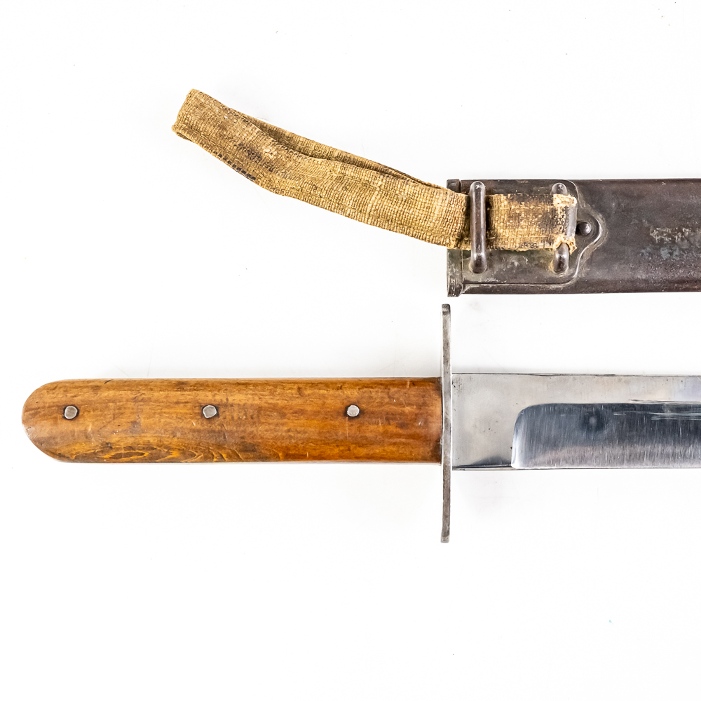 Modified Single-Edge Bayonet Fighting Knife & Scab
